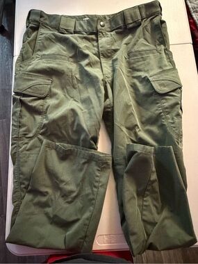 5.11 Tactical Olive Green Cargo Pants with Multi-Pockets